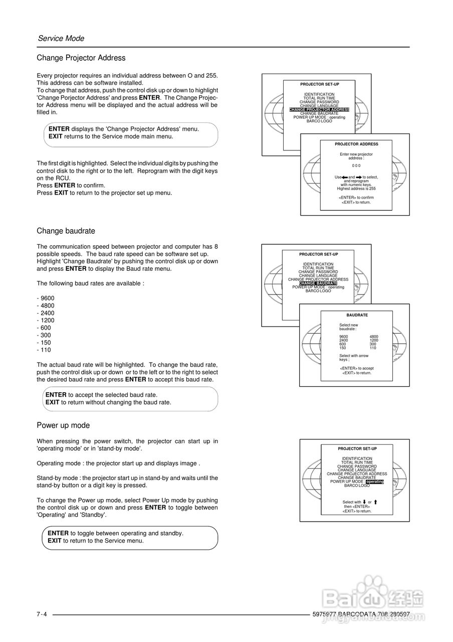 Barco巴可 DATA 708投影机说明书:[5]