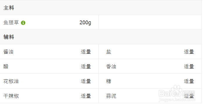 凉拌鱼腥草的美味做法