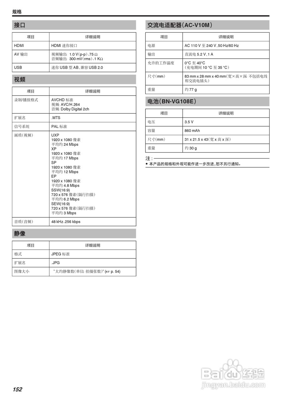 JVC GZ-E245型数码摄像机使用说明书:[16]