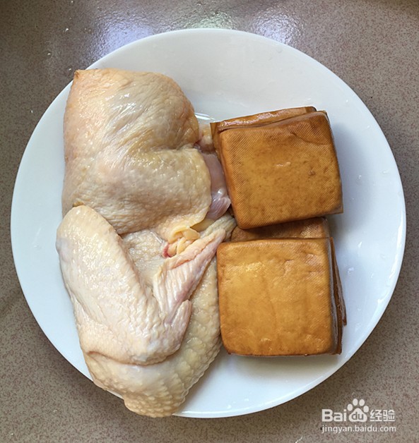 熏豆干焖烧鸡块的做法