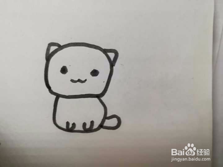 画一只可爱的小猫咪