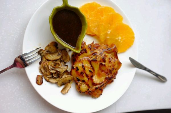 香辣黑椒鸡腿排