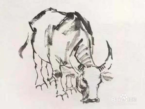 国画牛的画法和步骤