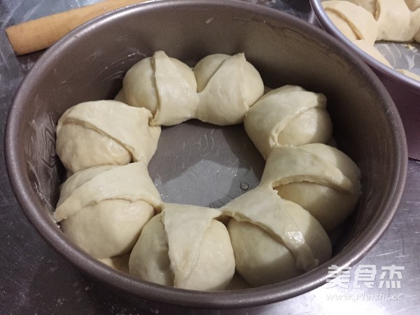 快手皇冠面包 一次发酵