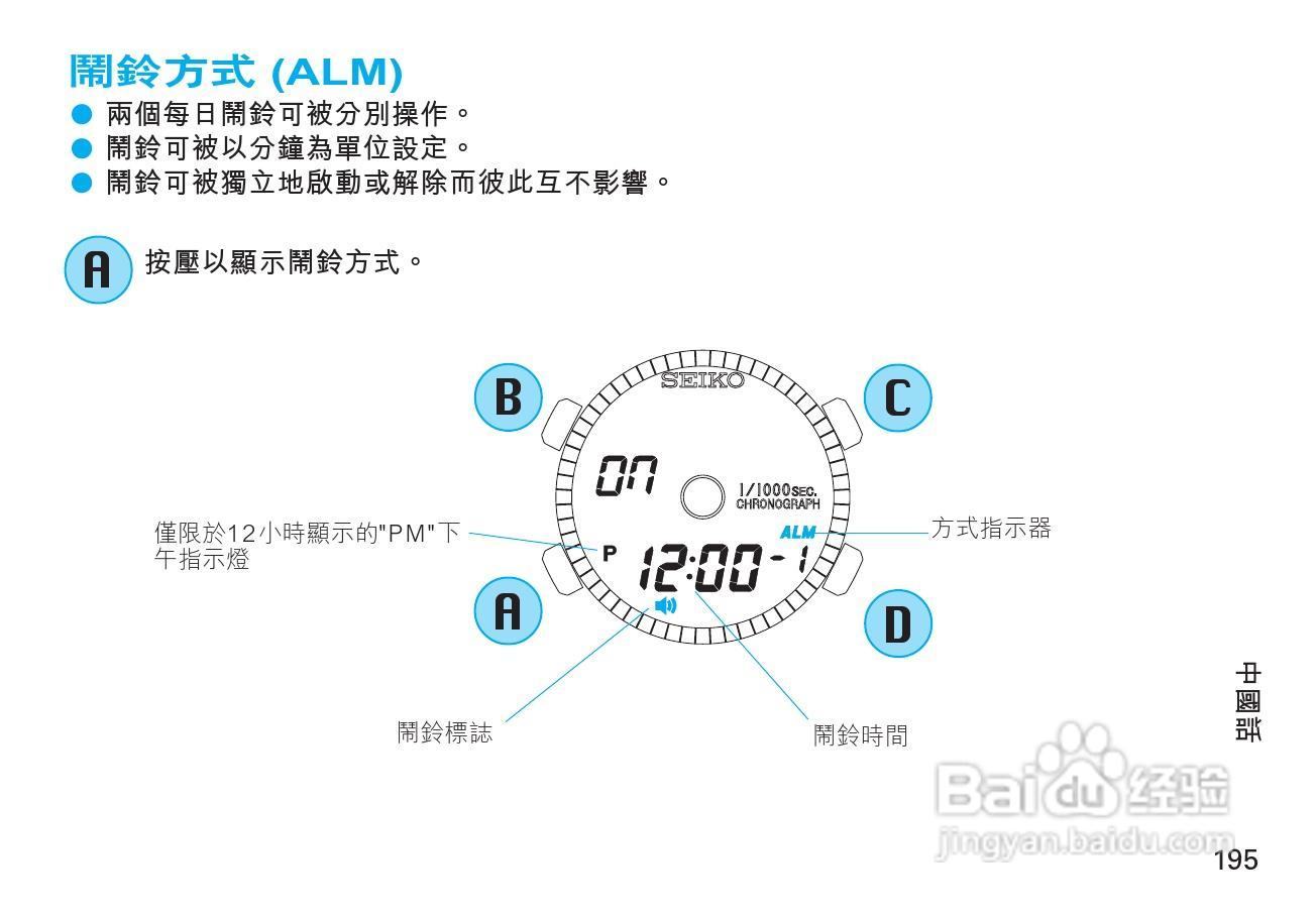 精工H024型 （指针液晶双显示石英机芯）手表说明书:[2]