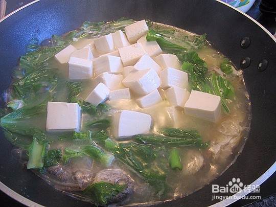 夏天降暑必备--芥菜咸蛋黄豆腐汤