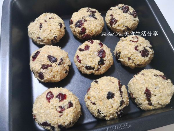 花生酱蔓越莓燕麦司康