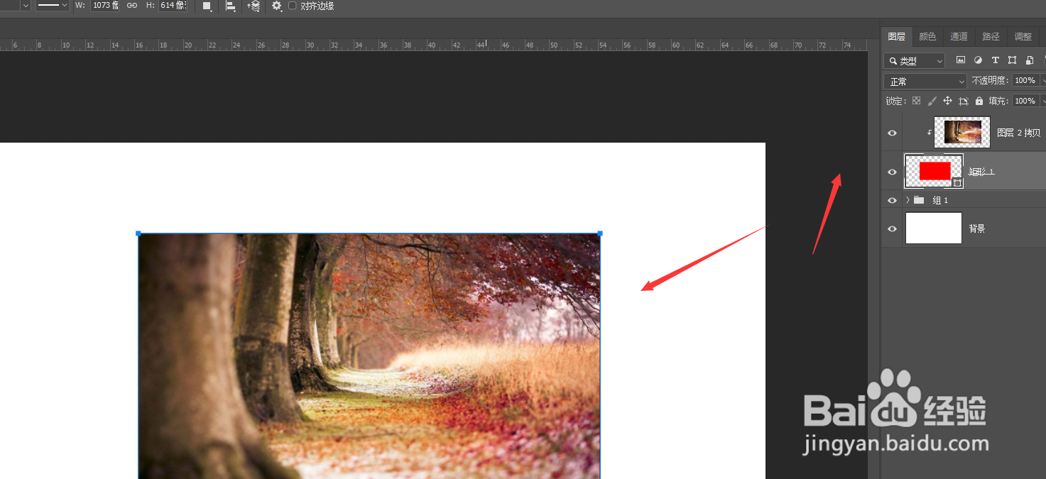 PS2019中如何制作矩形形状图片