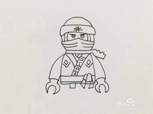 忍者劳埃德的简笔画怎么画