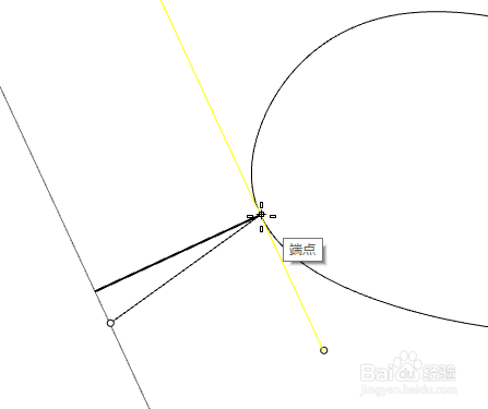 rhino移动一条直线让其与一条曲线相切