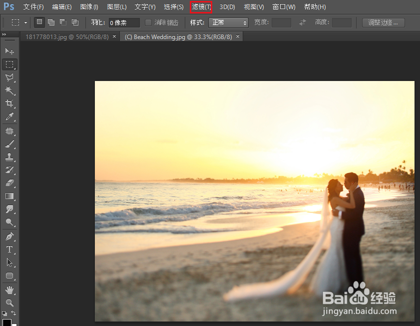如何在图片中添加水平颗粒状线条