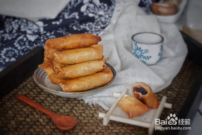 教大家做红豆沙春卷