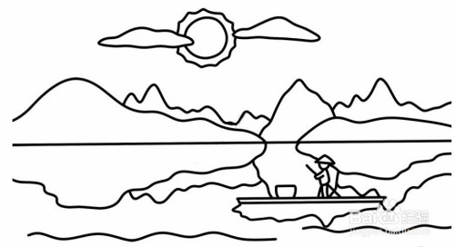 新手山水画教程