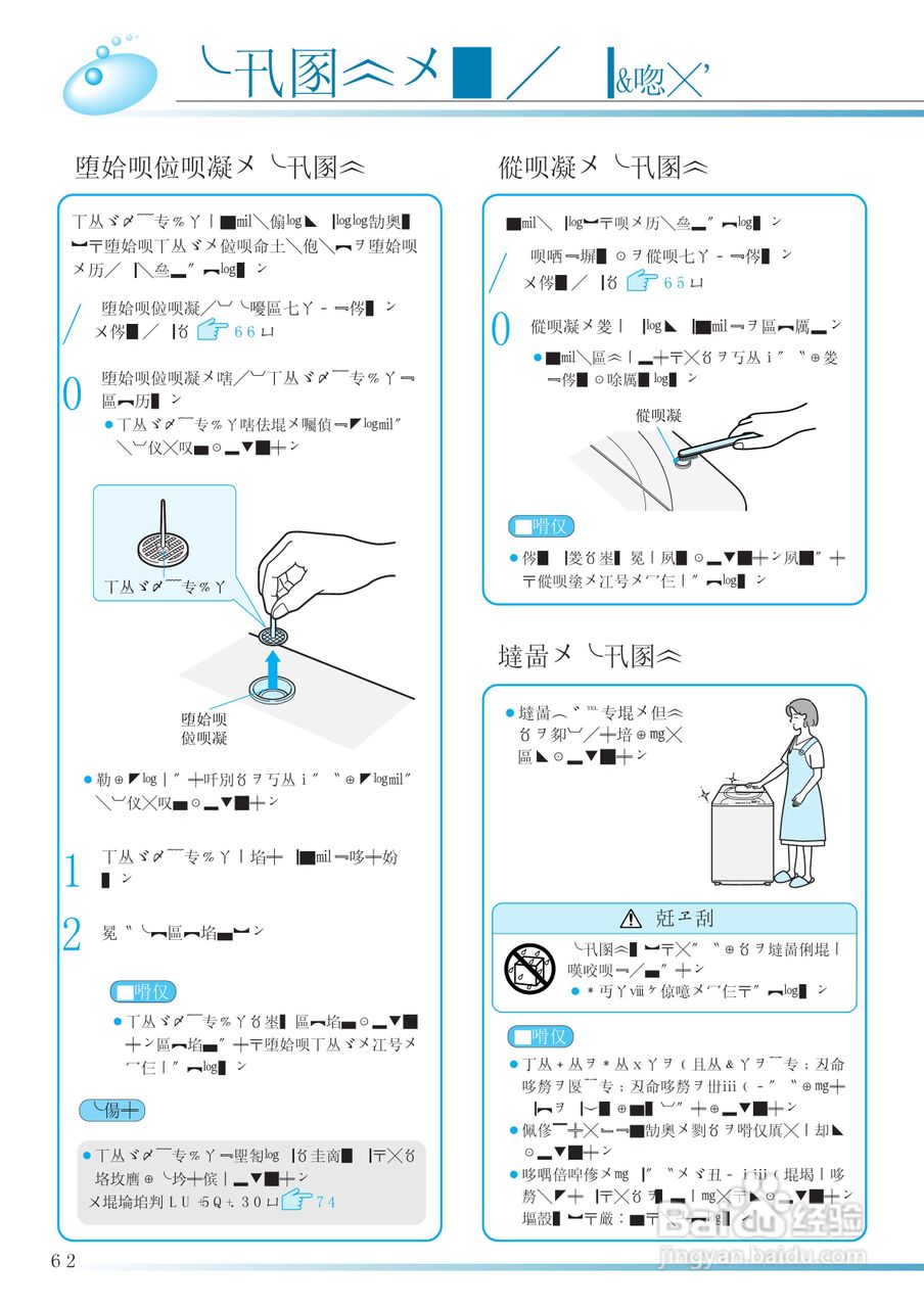 HITACHI NW-D6CX洗衣机使用说明书:[9]