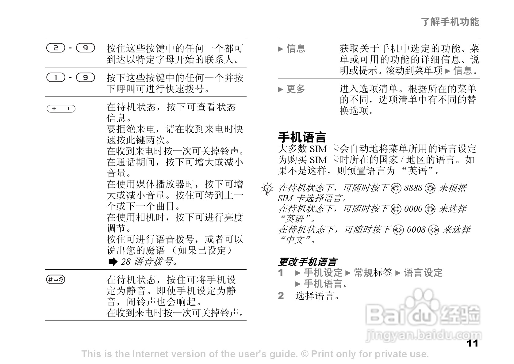 索尼爱立信Z520C手机使用说明书:[2]