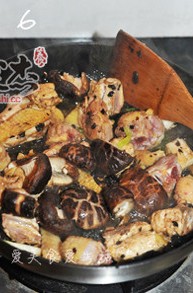 豆豉花菇鸡的做法