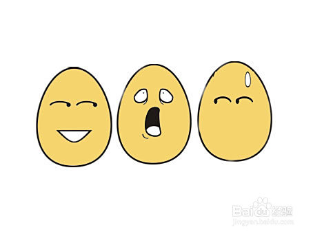 金蛋表情图片简笔画