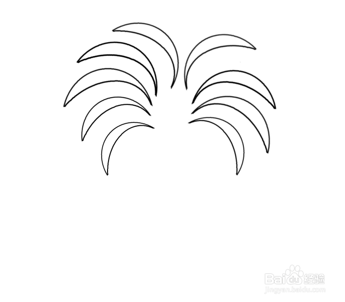怎么画烟花简笔画