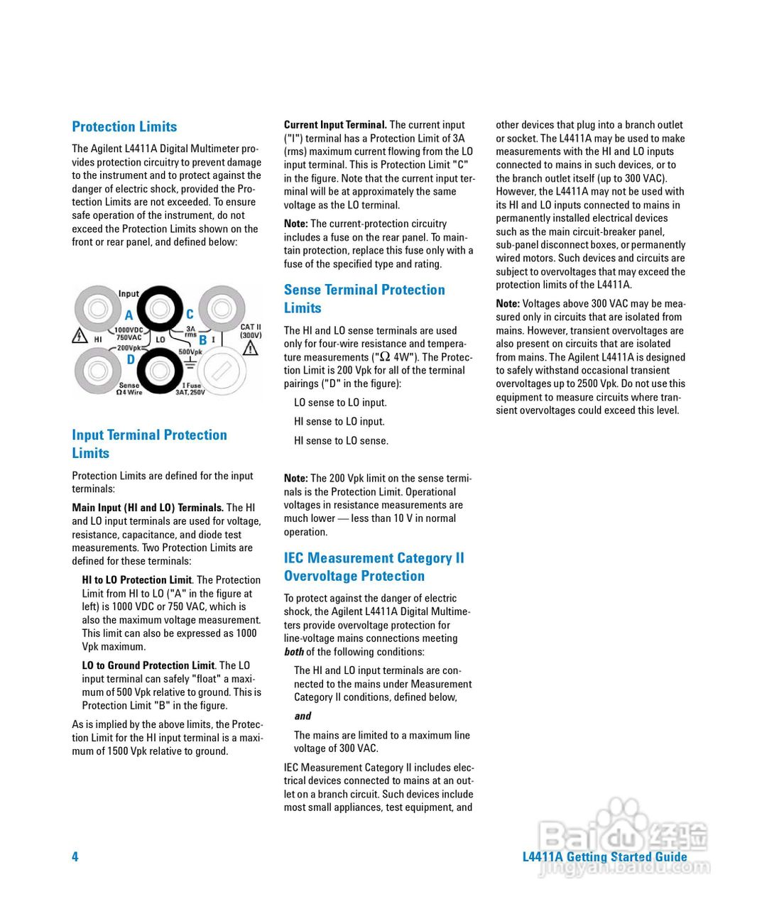 L4411A系统数位万用电表操作手册:[1]