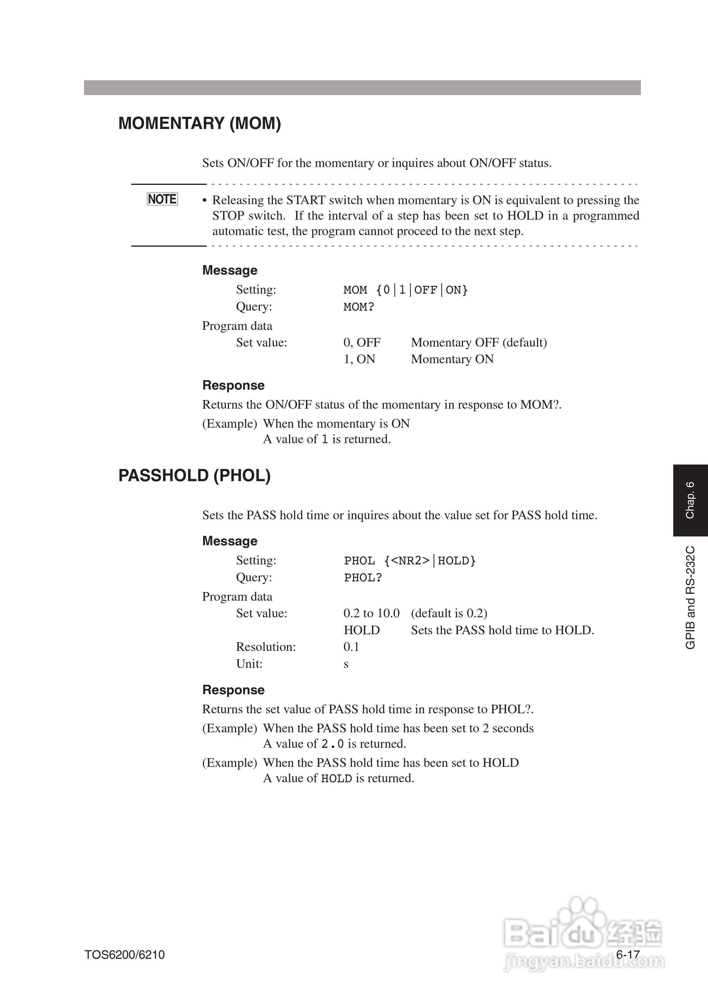 TOS6200/6210地线导通测试仪说明书:[10]