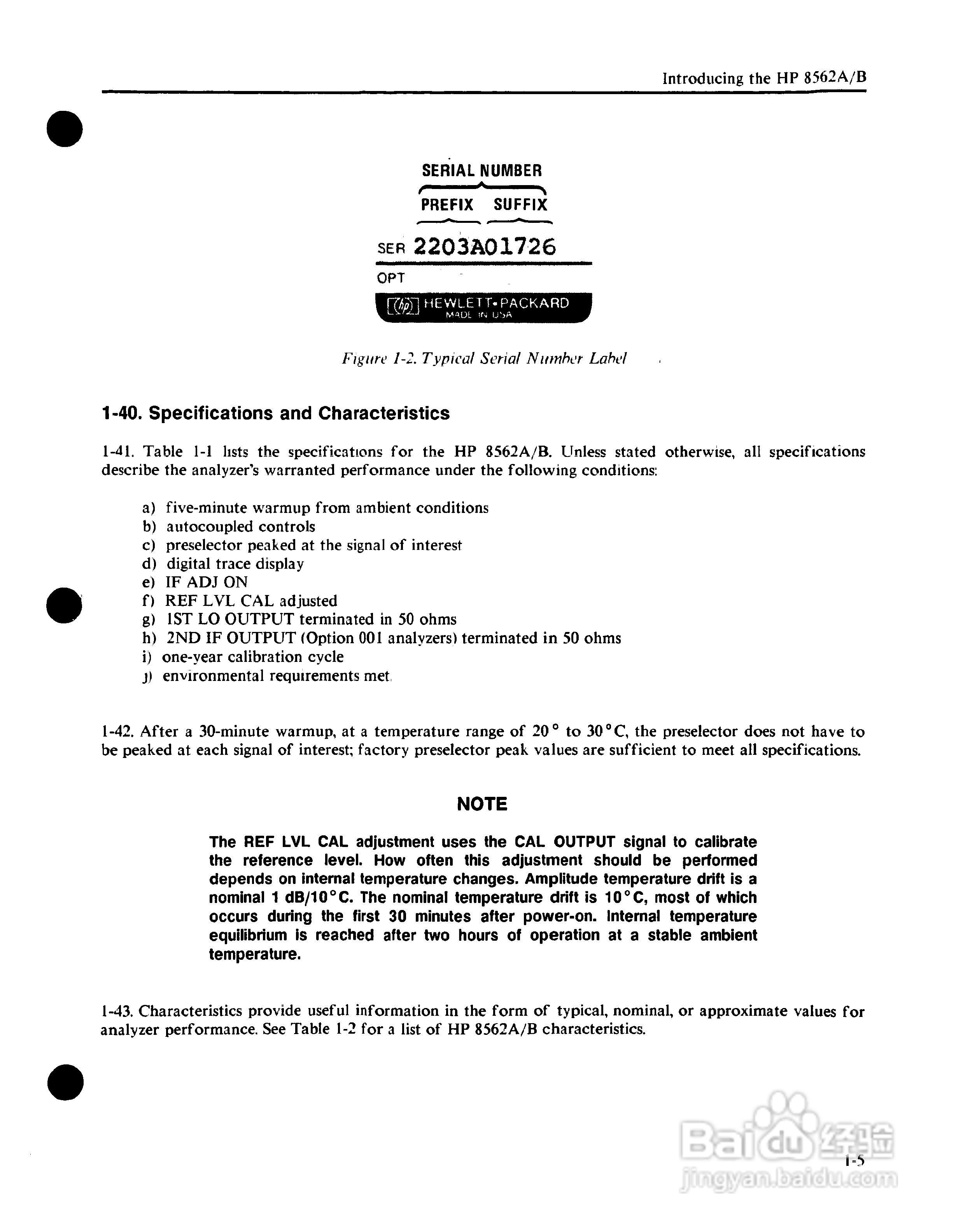 HP8562A/B分析仪使用说明书:[2]