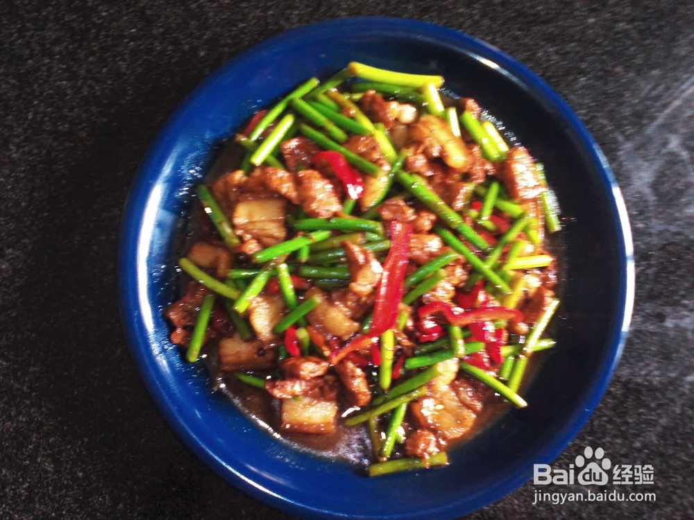蒜薹炒肉片的做法