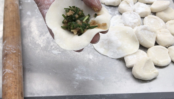 韭菜莲藕牛肉饺子