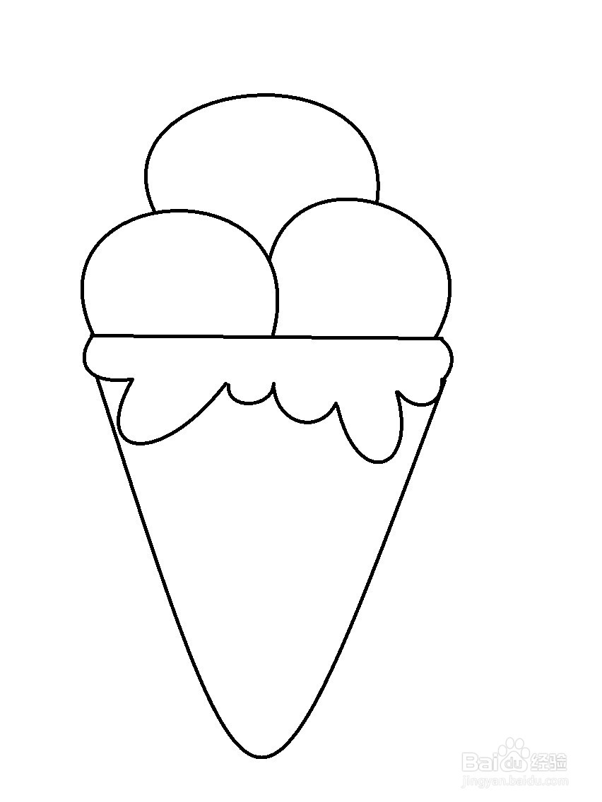 一步一步教你画冰淇淋图片