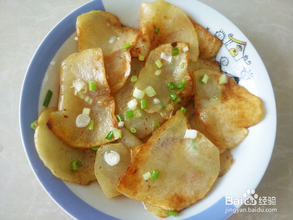 煎马铃薯片的做法