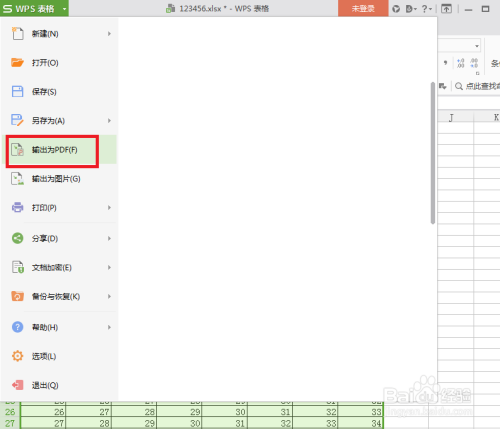 WPS总excel表格怎么转为PDF文件