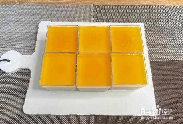 家庭自制芒果椰奶果冻