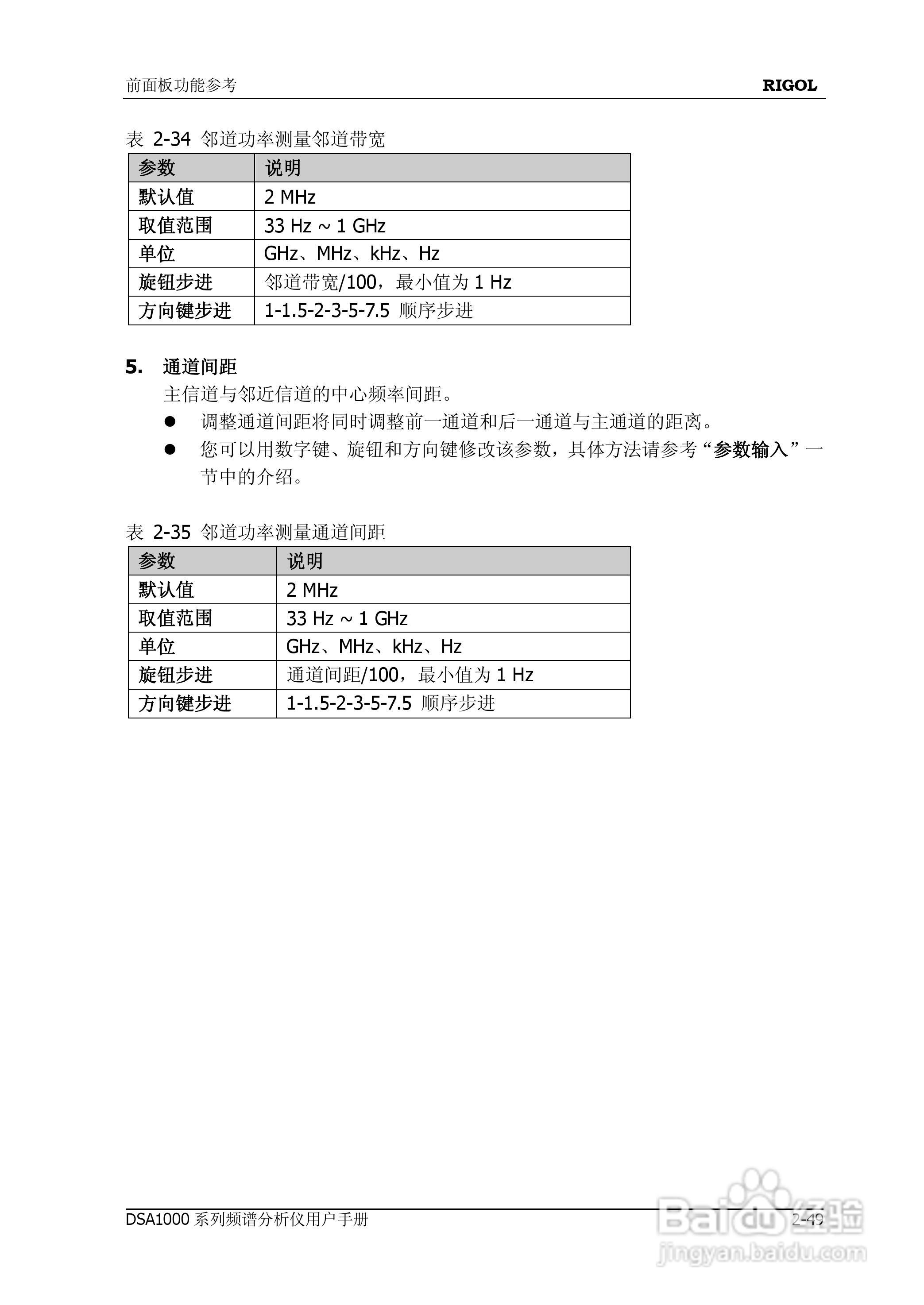 DSA1020频谱分析仪使用说明书:[10]