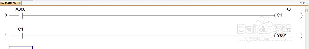 三菱plcGX3U系列计数器常规使用教学