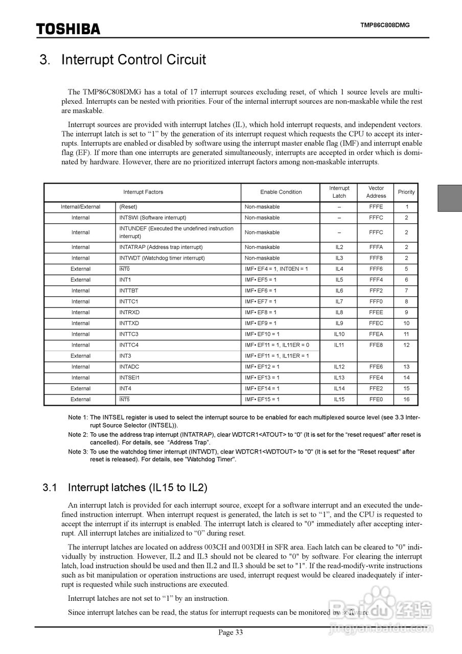 TOSHIBA TMP86C808DMG微处理器说明书:[5]