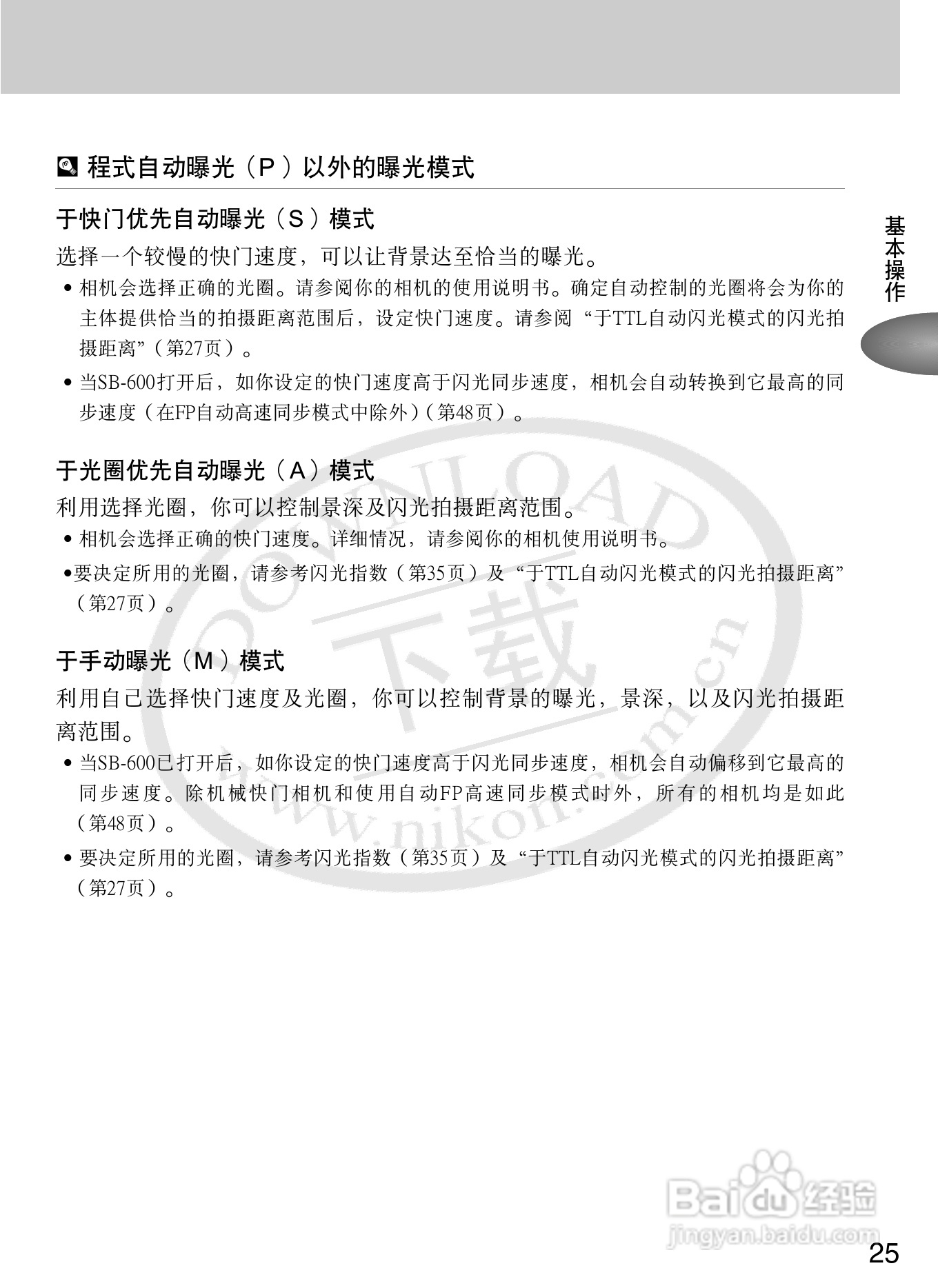 尼康SB-600数码相机使用说明书:[4]