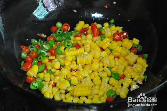 青辣椒炒玉米