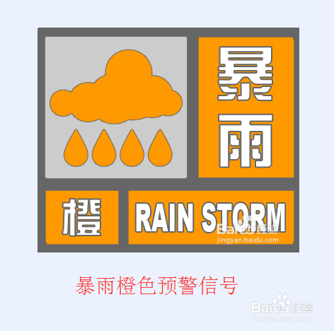 暴雨预警信号