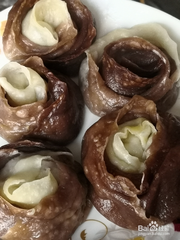 非常简单的玫瑰花饺子