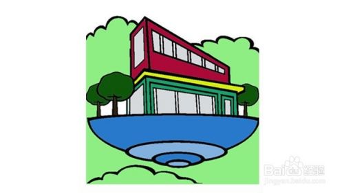 天空之城简笔画