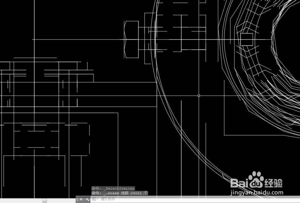 CAD选择去除相同图形的方法