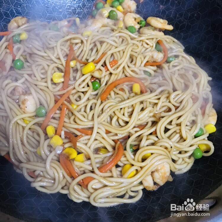 小白也能做鲜虾炒面