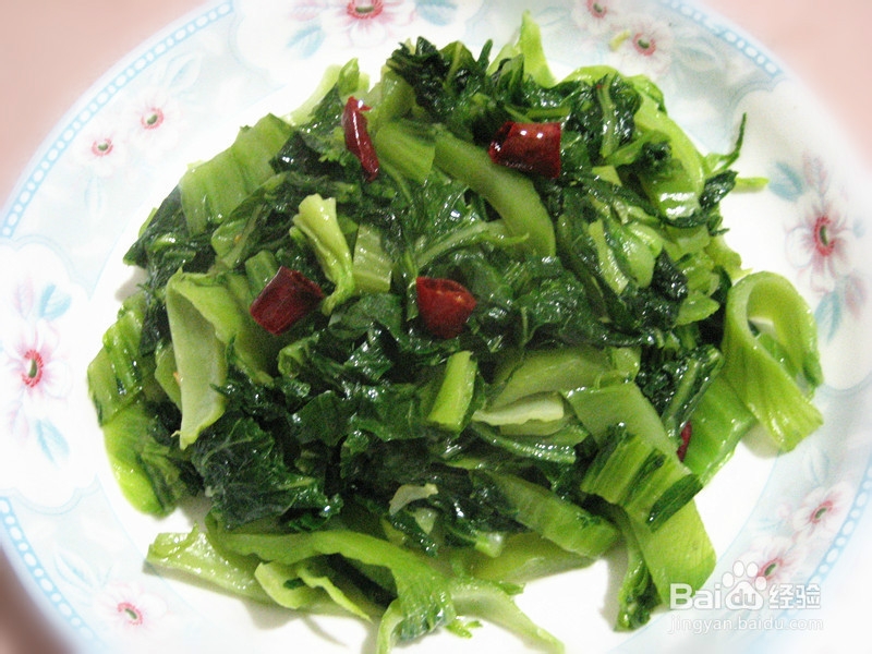 炒芥菜的做法
