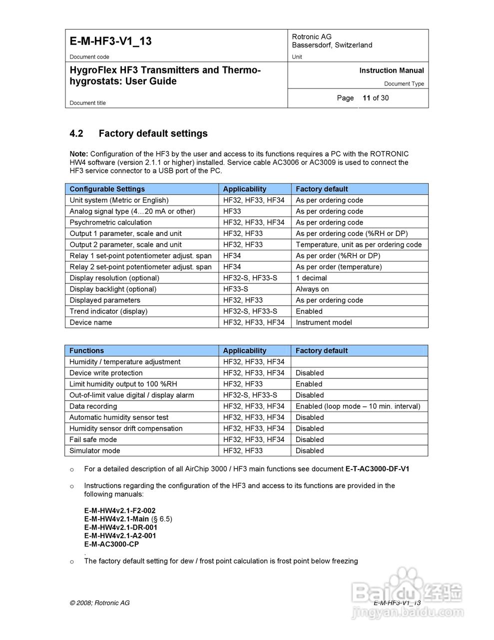 HF3暖通温湿度变送器用户手册:[2]