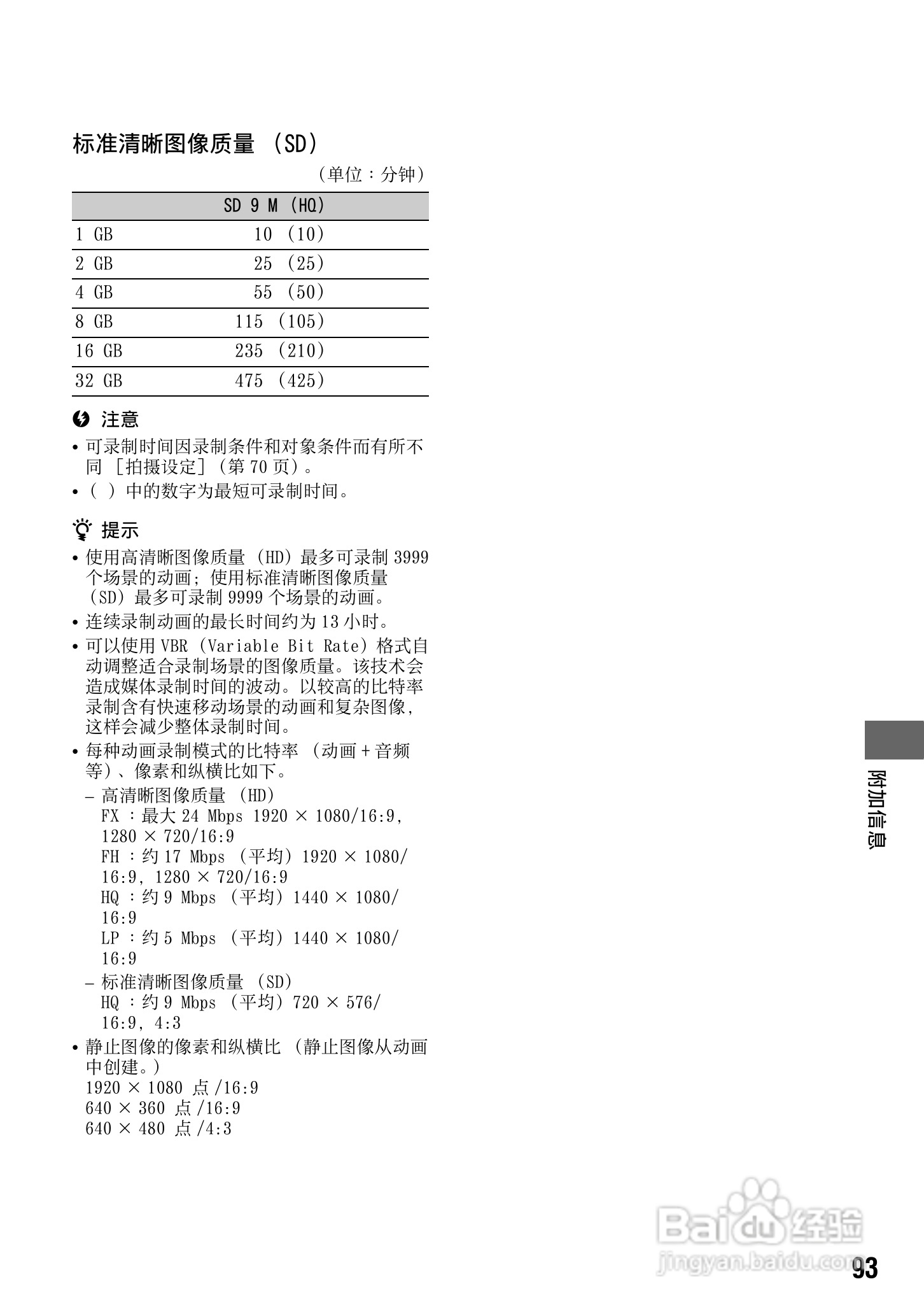 索尼HXR-NX5C数码摄像机使用说明书:[10]