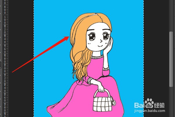 怎样用PS给手绘图片上色