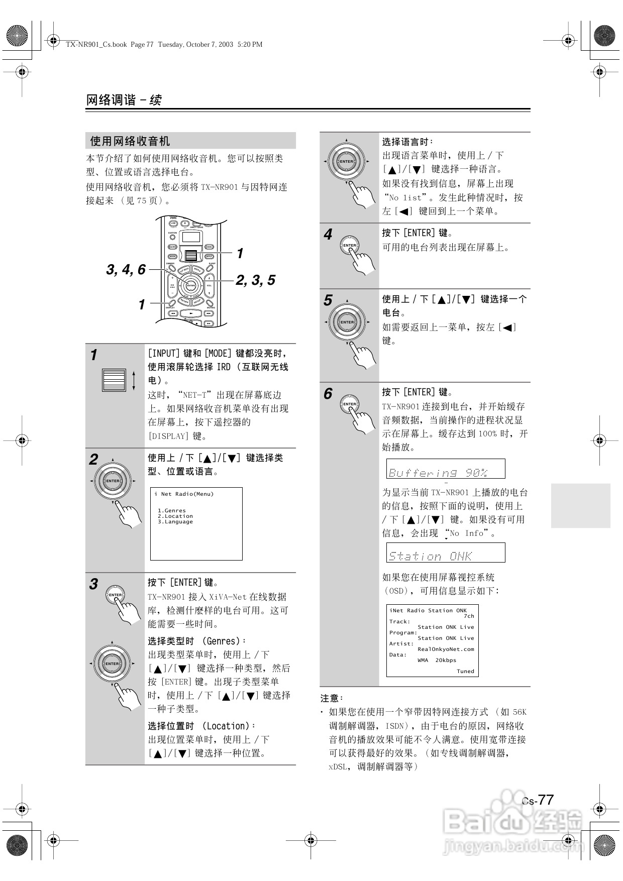 安桥AV接收机TX-NR901型使用说明书:[4]