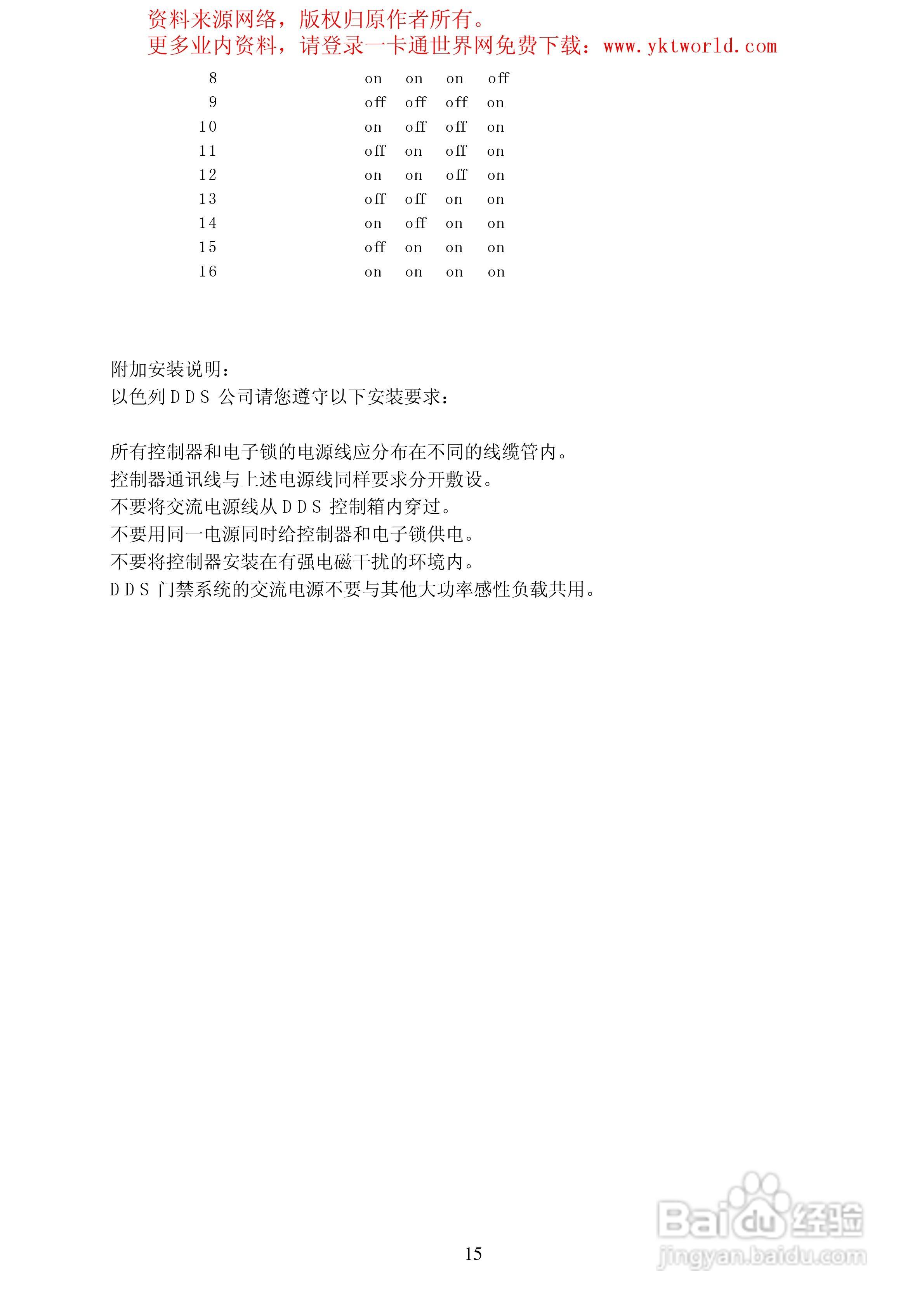 DS门禁控制器安装手册:[2]