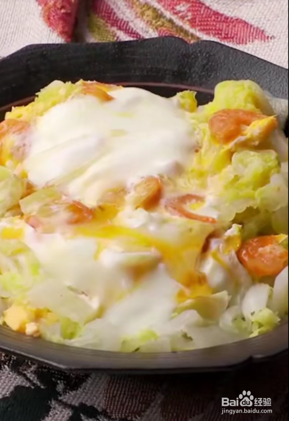 怎样做好海米滑蛋娃娃菜