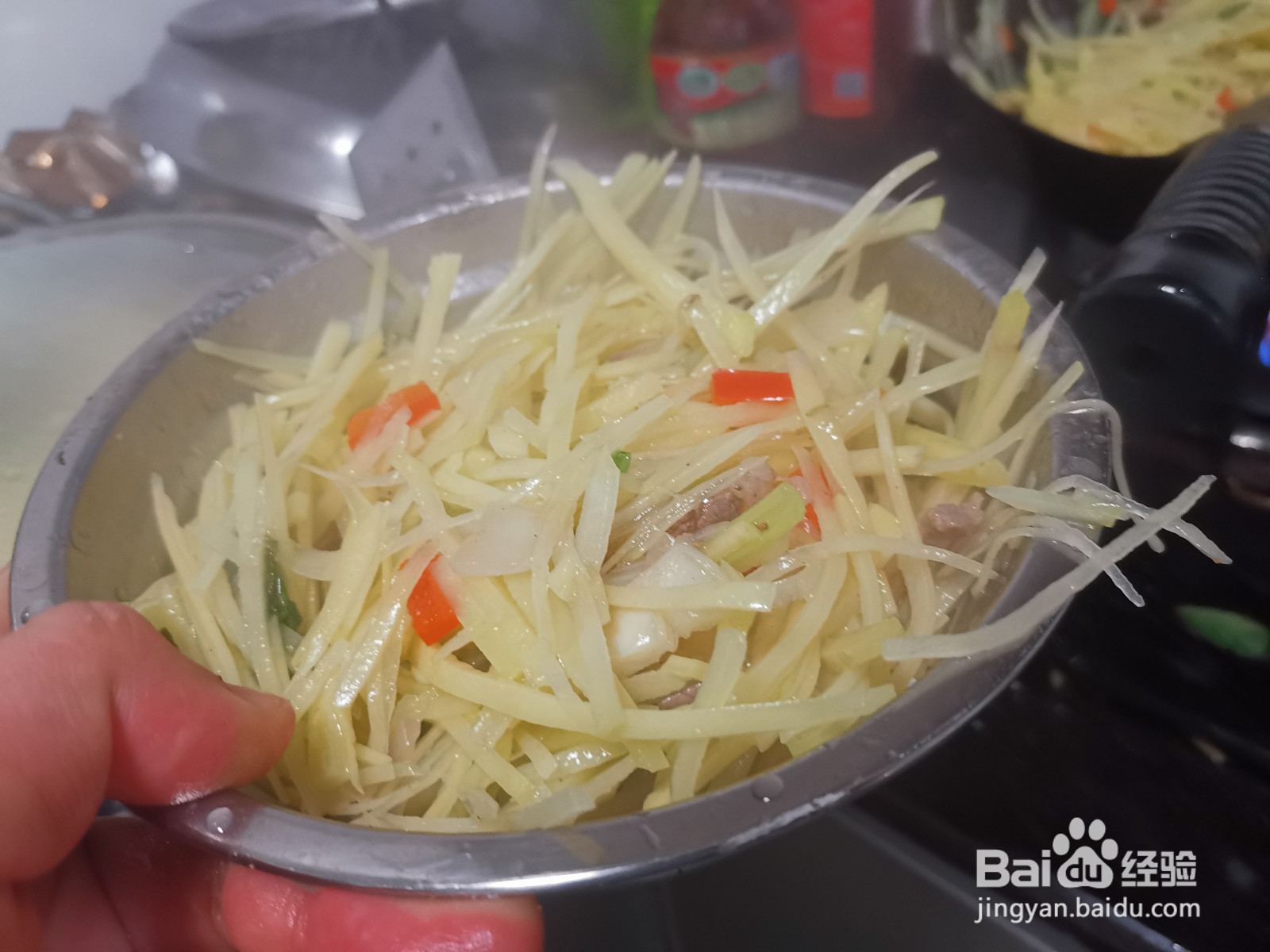 洋葱末炒土豆丝