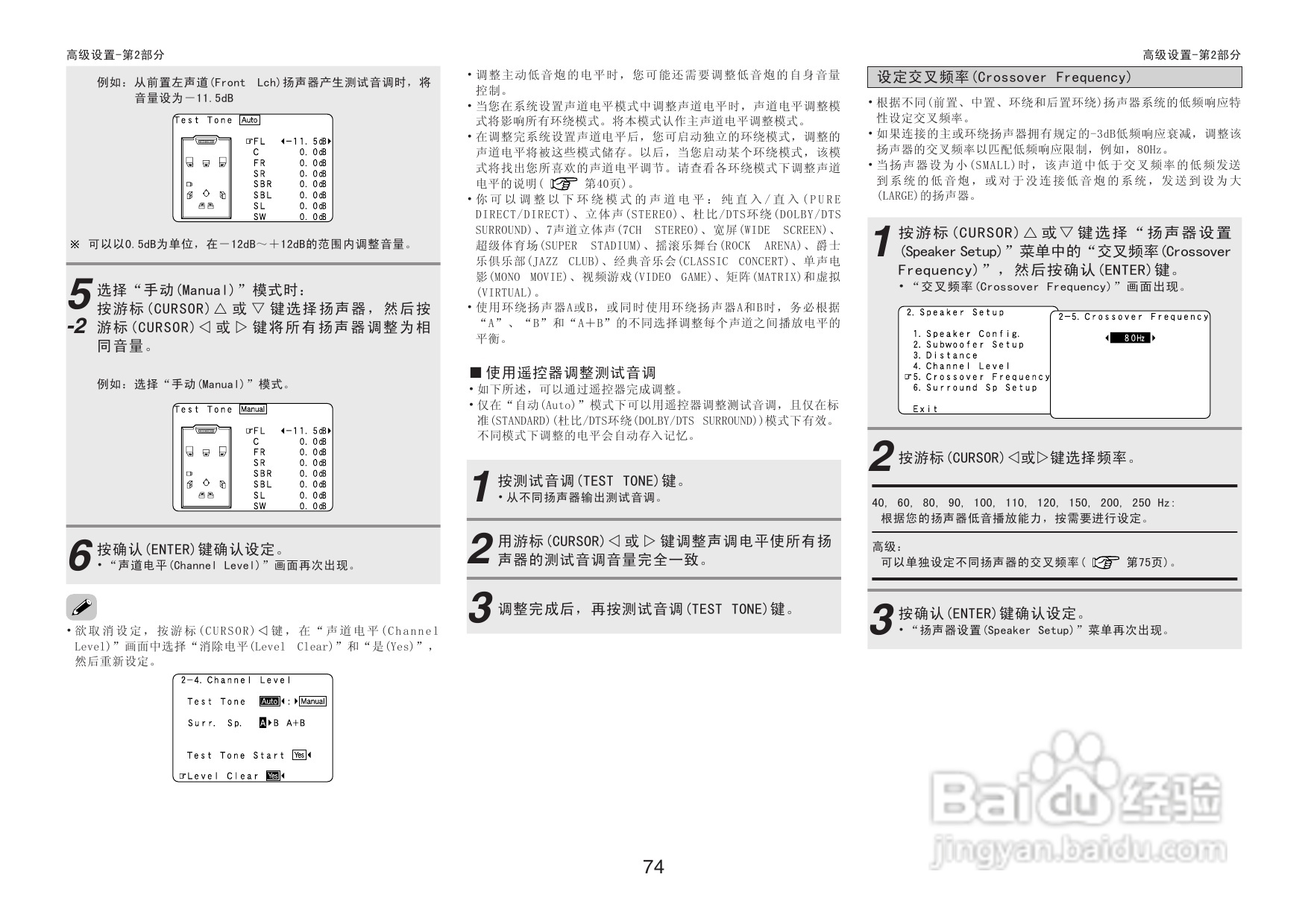 DENON收音环绕扩音机AVR-3806操作说明书:[4]